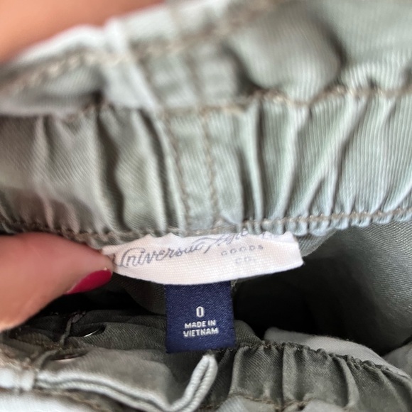 Olive green paper bag pants from target! Size 0! - Picture 2 of 4